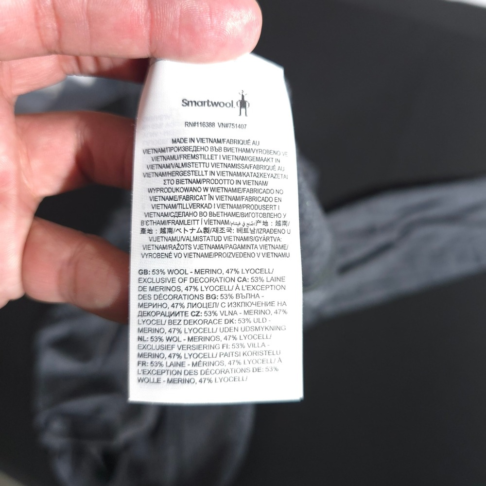 Smartwool Active Mens 2XL Gray Merino Wool Blend Long Sleeve Performance Shirt - Picture 8 of 11